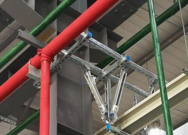 郫县该抗震支架的整体式支吊架结构协调性好